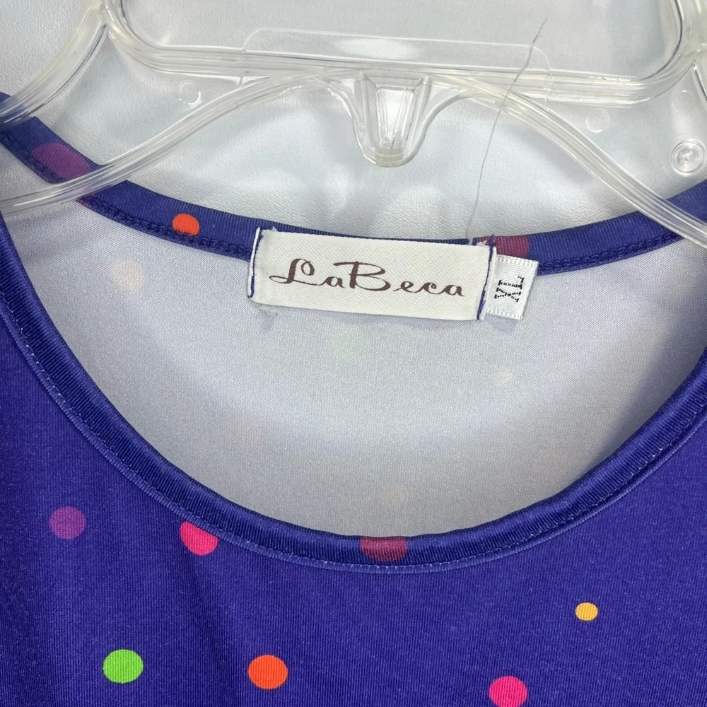 Purple Birthday Dress Balloon Print Kids Casual Size XL
